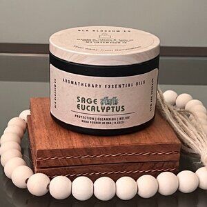Sage Eucalyptus Essential Oils Candle | Soy Wax | Handmade USA